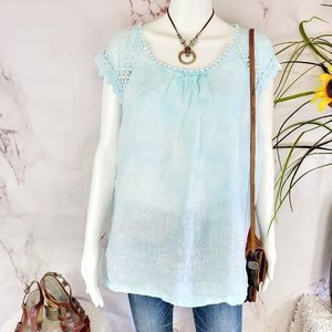 Alessia Pacini 100% linen sweet tie dye top